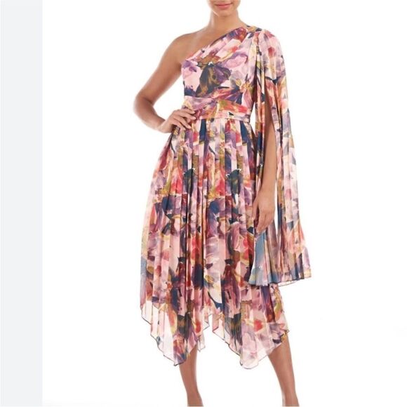 NWT Kay Unger LILAH TEA LENGTH DRESS-G13 - Picture 1 of 9